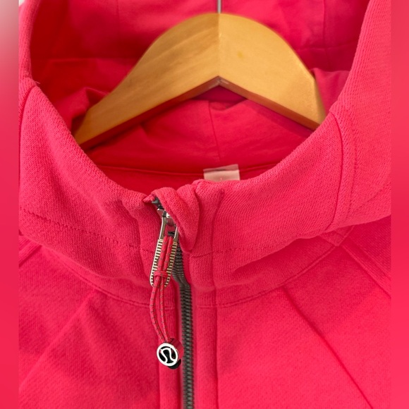 Lululemon Scuba Full Zip Cropped Hoodie LIP GLOSS Pink - Picture 6 of 9